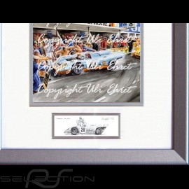 Porsche Poster 917 K Le Mans the movie 1970 n° 20 with frame limited edition signed by Uli Ehret - 318