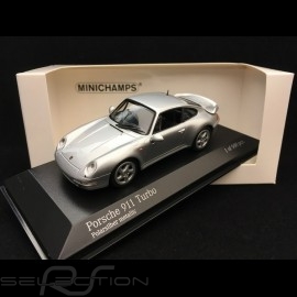 Porsche 911 type 993 Turbo silbergrau 1/43 Minichamps 943069203