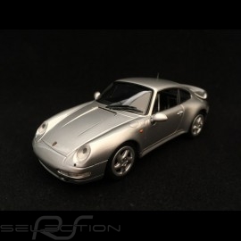 Porsche 911 type 993 Turbo silver grey 1/43 Minichamps 943069203
