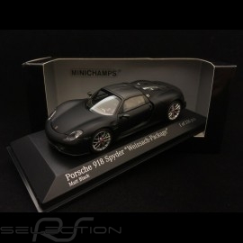 Porsche 918 Spyder Pack Weissach matte schwarz 1/43 Minichamps 410062136