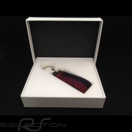 Keyring Porsche red check seat fabric