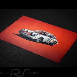 Porsche Poster 911 R winner Tour de France 1969