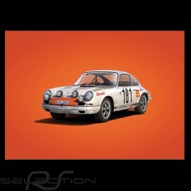 Porsche Poster 911 R Sieger Tour de France 1969