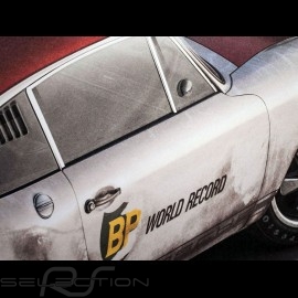 Porsche Poster 911 R Speed Record Monza 1967