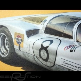 Porsche Poster 906 Carrera 6 Sieger Fuji 1967