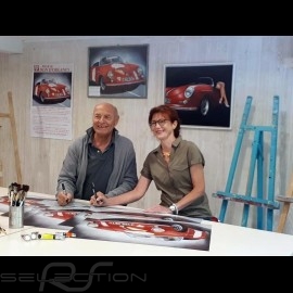 Porsche Poster 356 Roadster n° 87148 Corinne Bessonnat