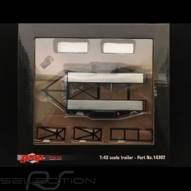 Car transporter trailer for Porsche double axle black 1/43 Greenlight 14302
