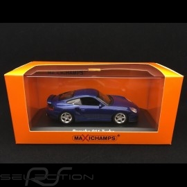 Porsche 911 Turbo type 996 1999 night blue metallic 1/43 Minichamps 940069301