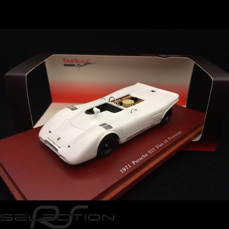 Porsche 917 prototype Flat 16 1971 blanc 1/43 Truescale TSM114301 - Modélisme