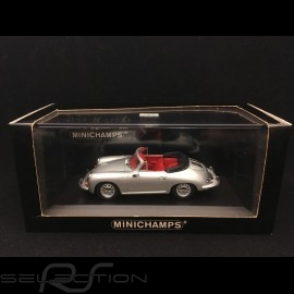 Porsche 356 C Cabriolet 1963 silbergrau 1/43 Minichamps 430062330