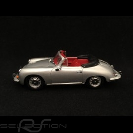 Porsche 356 C Cabriolet 1963 silbergrau 1/43 Minichamps 430062330