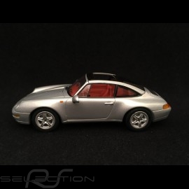 Porsche 911 Targa type 993 1995 metallic silver grey 1/43 Minichamps