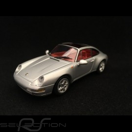 Porsche 911 Targa type 993 1995 metallic silver grey 1/43 Minichamps