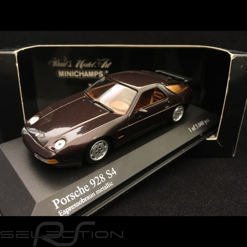 Porsche 928 S4 1991 metallic brown 1/43 Minichamps 400062420