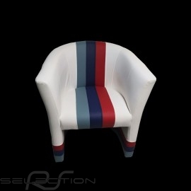 Cabriolet chair Racing Inside n° 47 white / Motorsport stripes
