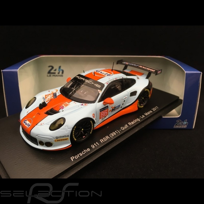1/43 Spark Porsche 911 RSR (991) Gulf Racing Le Mans 2017 Car Model 1/43 Spark Porsche 911 RSR (991) Gulf Racing Le Mans 2017 Car Model