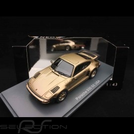 Porsche 911 Turbo 3.3 Flat nose 930 USA 1981 gold 1/43 Neo NEO43270