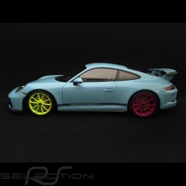 Porsche 911 type 991 GT3 Gulf blue 1/18 Minichamps WAX02100034