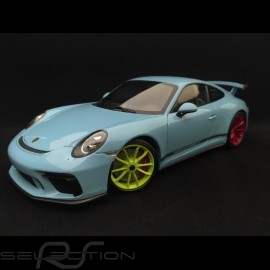 Porsche 911 type 991 GT3 Gulf blue 1/18 Minichamps WAX02100034