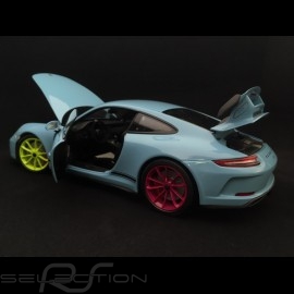 Porsche 911 type 991 GT3 Gulf blue 1/18 Minichamps WAX02100034
