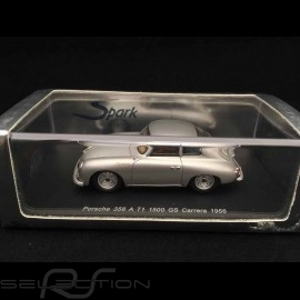 Porsche 356 A T1 1500 GS Carrera 1956 silver grey metallic 1/43 Spark S1356