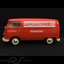 VW kombi T1 Porsche Träger Bully Renndienst 1963 rot 1/18 Welly 18053