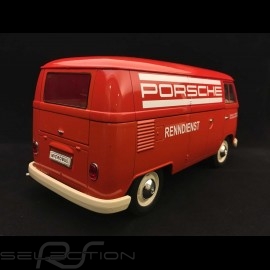 VW kombi T1 Porsche Träger Bully Renndienst 1963 rot 1/18 Welly 18053