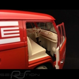 VW kombi T1 Porsche Träger Bully Renndienst 1963 rot 1/18 Welly 18053