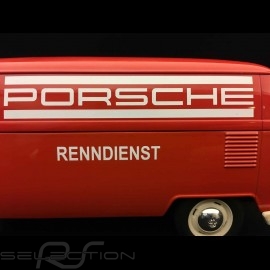 VW kombi T1 Porsche Träger Bully Renndienst 1963 rot 1/18 Welly 18053