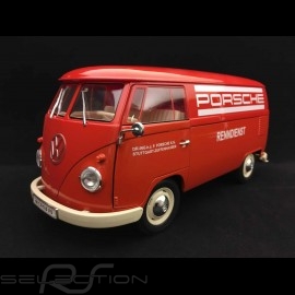 VW kombi T1 Porsche Träger Bully Renndienst 1963 rot 1/18 Welly 18053