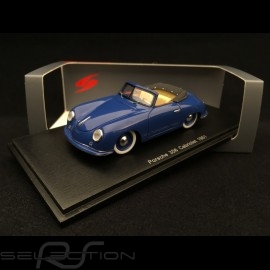 Porsche 356 Cabriolet 1951 royal blue 1/43 Spark S4920