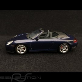 Porsche 911 type 996 Carrera 4S Cabriolet 2003 blue 1/43 Minichamps 400062832