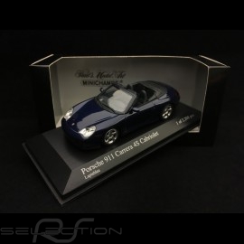 Porsche 911 type 996 Carrera 4S Cabriolet 2003 blue 1/43 Minichamps 400062832