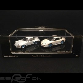 Set Porsche 911 Carrera RSR 2.8 1973 / 996 GT3 RS 2003 30 Jahre Jubiläum 1/43 Minichamps 402036269