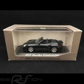 Porsche 911 type 996 Turbo Cabriolet 2004 blue grey metal 1/43 Minichamps WAP02010114