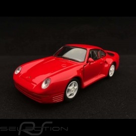 Porsche 959 pull back toy Welly red