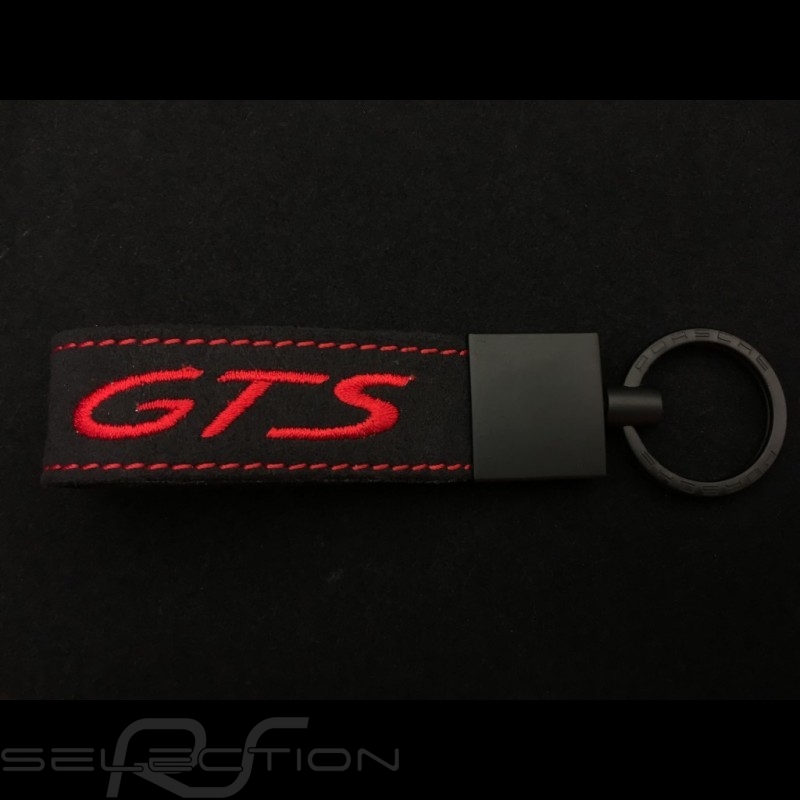 Porsche Schlüsselanhänger GTS schwarz / rot Porsche Design WAX01010002