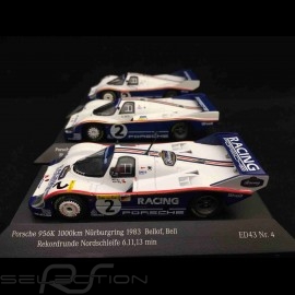 Trio Porsche 956 Stefan Bellof Nürburgring 1983 rekord 1/43 CMR SBC003 SBC004 SBC005