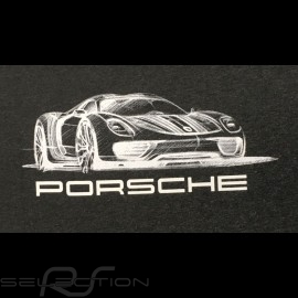 T-shirt 918 Spyder V-Ausschnitt grau Porsche Design WAP911
