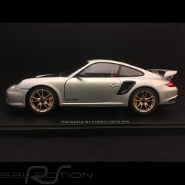 Porsche 911 GT2 RS typ 997 2010 silbergrau 1/18 Autoart 77961