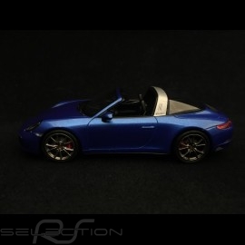 Porsche 911 Targa 4S type 991 sapphire blue metallic 2017 1/43 Spark S4977
