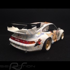 Porsche 911 type 993 GT2 Le Mans 1998 n° 68 Wolinski nackte frau 1/18 GT Spirit GT729