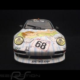 Porsche 911 type 993 GT2 Le Mans 1998 n° 68 Wolinski nackte frau 1/18 GT Spirit GT729