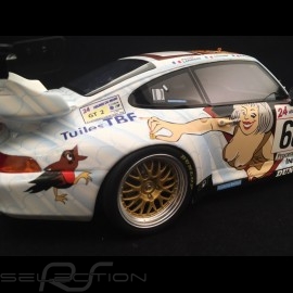 Porsche 911 type 993 GT2 Le Mans 1998 n° 68 Wolinski nackte frau 1/18 GT Spirit GT729