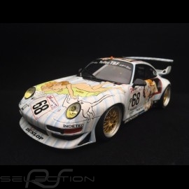 Porsche 911 type 993 GT2 Le Mans 1998 n° 68 Wolinski nackte frau 1/18 GT Spirit GT729