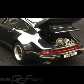 Porsche 911 Turbo 3.3 type 930 1989 dunkelblau 1/43 Kyosho 05525DB