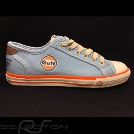 Gulf Sneaker / Basket Schuhe  Converse style Gulfblau - Herren