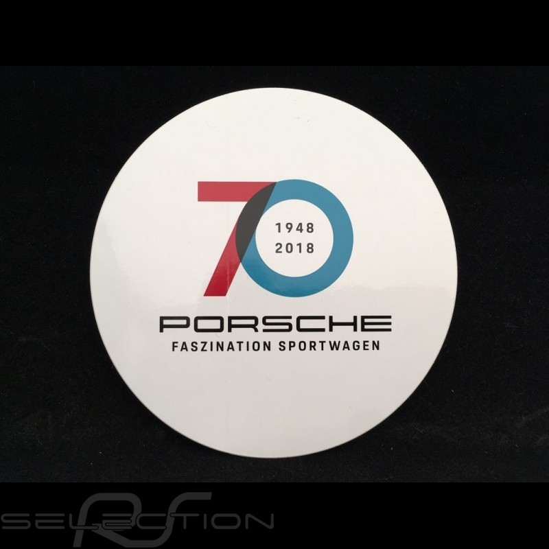 Porsche Sticker 70 years 1948 - 2018 for the inside of glasses - Elfershop