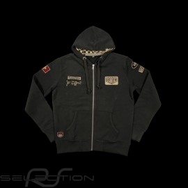 Hoodie Kapuzenjacke Jo Siffert Carbon grau - Herren