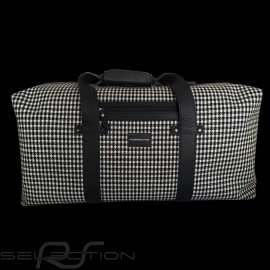 Porsche Luggage big travel bag 911 classic Pepita houndstooth / black leather